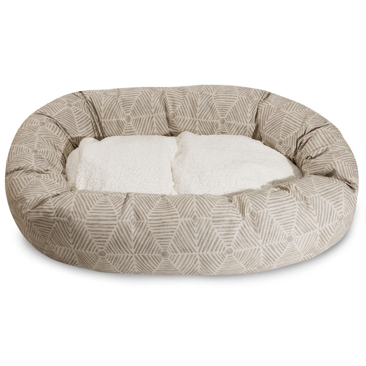 Charlie Sherpa Bagel Dog Bed