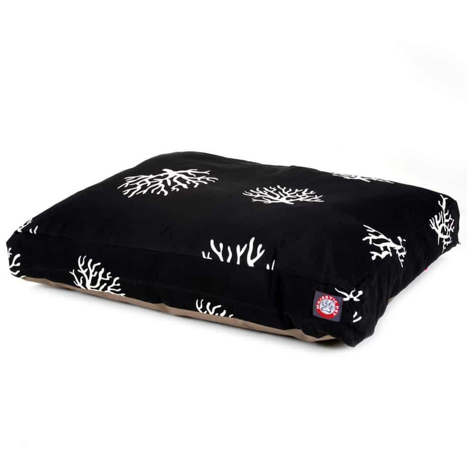 Coral Rectangle Dog Bed