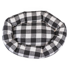 Anderson Check Bagel Dog Bed