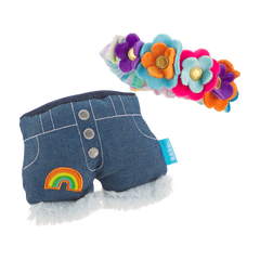 Grrroovy Threads Plush Tug + Multi-Part + Wearable Dog Toy