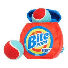 Bite Pods Plush Multi-Part + Fetch + Enrichment Dog Toy