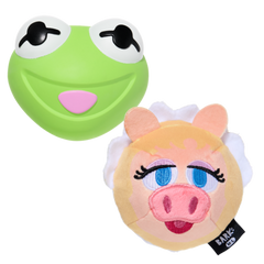 The Muppet Kermit & Miss Piggy Super Chewer Bundle Durable Multi-Part Dog Toy