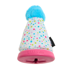 Treat Yourself Party Hat Durable Super Chewer Dog Toy