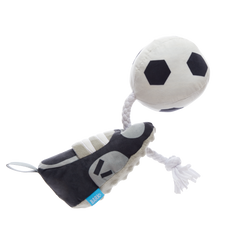 World Pup Cleat Plush Tug Dog Toy