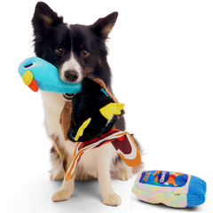 Gobzilla Plush Extra-Large + 2-in-1 Rip and Reveal Dog Toy