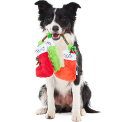 Well Hung Stockings Plush Tug Dog Toy
