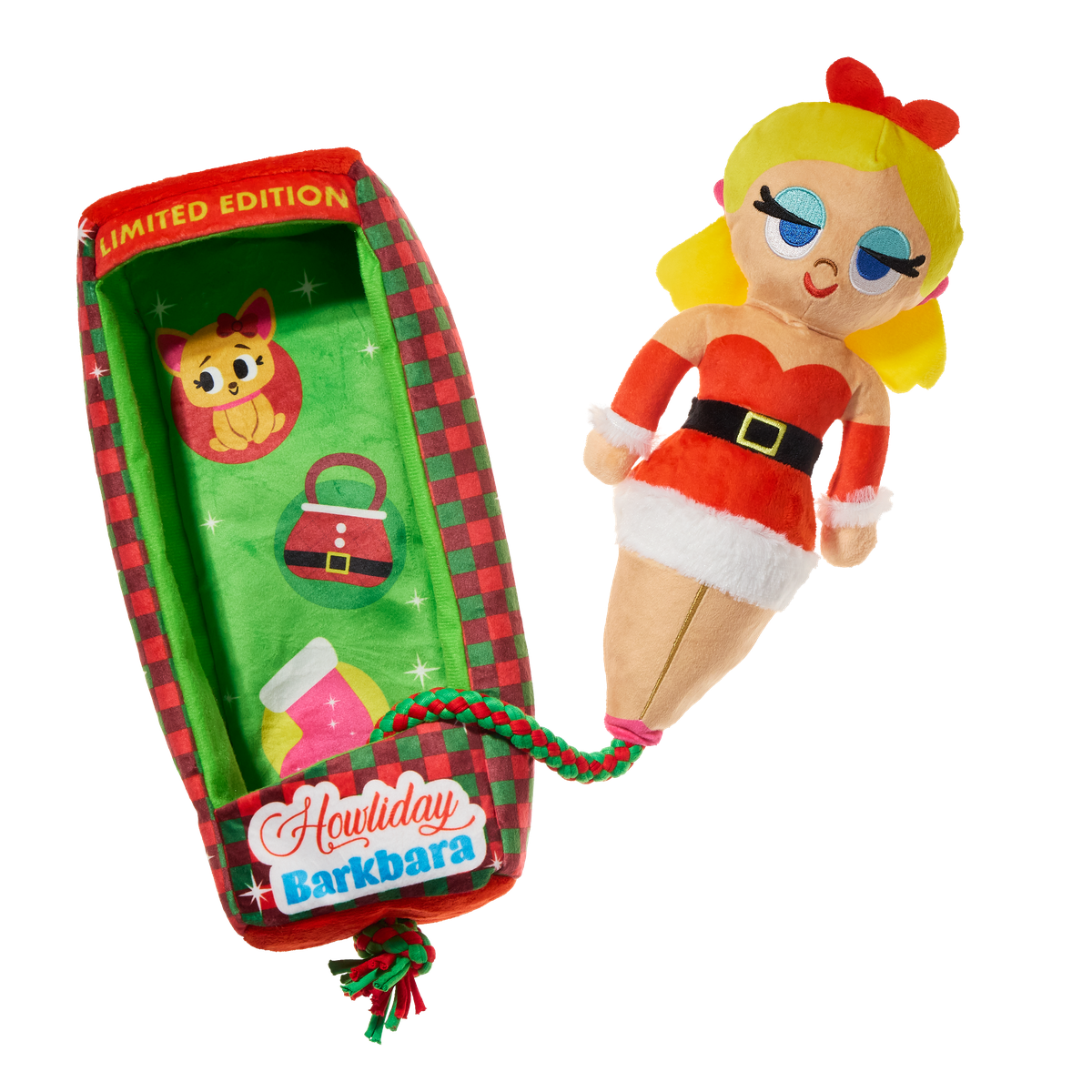 Howliday Barkbara Doll Plush Tug + XXL Dog Toy