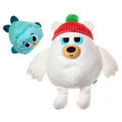 Polar Bear Vortex Plush 2-in-1 Rip and Reveal + Extra-Large Dog Toy