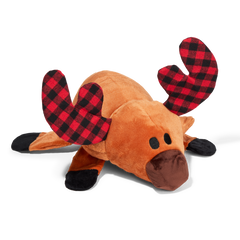 Buffalo Plaid Blitzen Plush Tug + Extra-Large Dog Toy