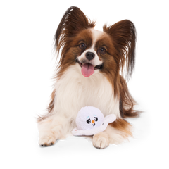 Slushy The Snowman Durable Super Chewer 2-in-1 Rip and Reveal Dog Toy