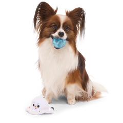 Slushy The Snowman Durable Super Chewer 2-in-1 Rip and Reveal Dog Toy