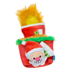 Mutts Be Santa Plush Extra-Large Enrichment + Multi-Part Dog Toy
