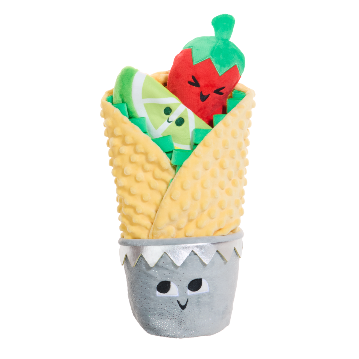 Extra-Snuffed Burrito Plush Extra-Large Multi-Part + Enrichment Dog Toy