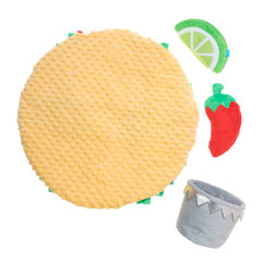 Extra-Snuffed Burrito Plush Extra-Large Multi-Part + Enrichment Dog Toy