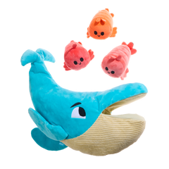 Hungry Hungry Humpback Plush Extra-Large + Multi-Part Dog Toy