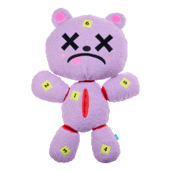 Deady Bear Plush Extra-Large Multi-Part + Enrichment Dog Toy
