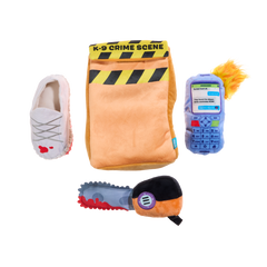 Buried Evidence Plush Multi-Part Enrichment Dog Toy