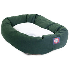 Poly/Cotton Sherpa Bagel Dog Bed
