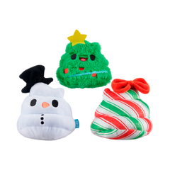 Crappy Holidays Multipart Plush Dog Toy Bundle