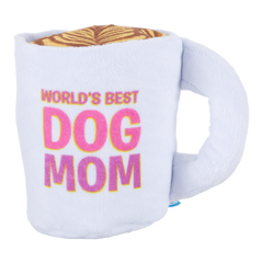 World's Best Dog Mom Mug Plush Tug Dog Toy