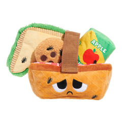 Quick Lick Picnic Plush Tug + Multi-Part + Enrichment Dog Toy