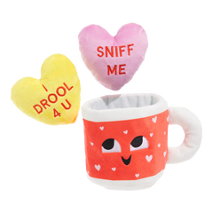 Mugs n' Kisses Plush Multi-Part + Enrichment Dog Toy