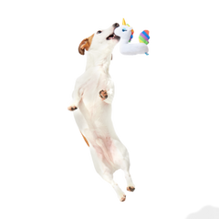 Tina the Tubular Unicorn Plush Tug Dog Toy
