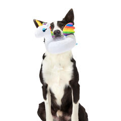 Tina the Tubular Unicorn Plush Tug Dog Toy