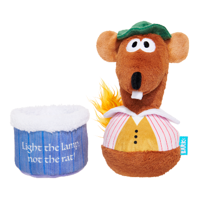 Lamplighter Rizzo the Rat Plush Multi-Part Dog Toy