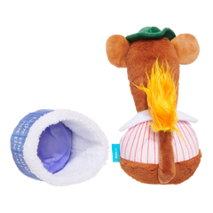 Lamplighter Rizzo the Rat Plush Multi-Part Dog Toy