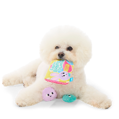 Easter Bunny Droppings Plush Multi-Part + Enrichment Dog Toy