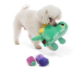 Berry Hungry Bernard Plush Multi-Part + Enrichment Dog Toy