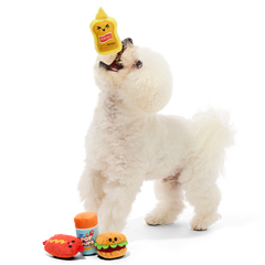The Bark-B-Q Bunch Plush Multi-Part Dog Toy