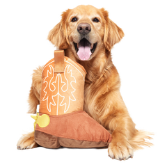 Bottoms Up Boot Plush 2-in-1 + Enrichment Dog Toy
