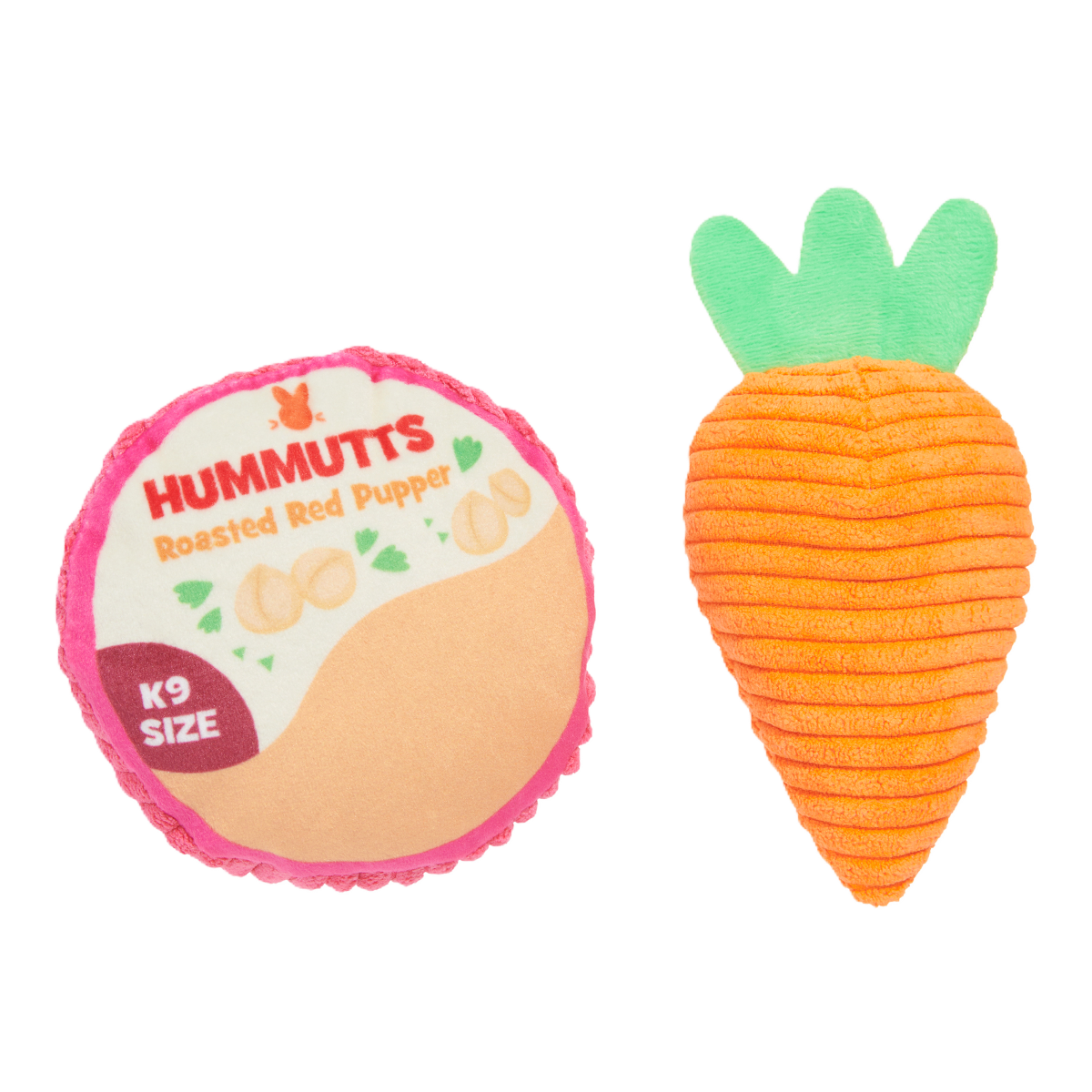 Carrot & Hummutts Plush Multi-Part Dog Toy