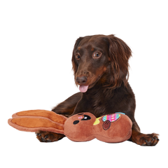 Chocolick Rabbit Plush Tug Dog Toy