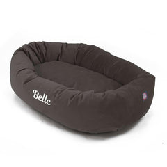 Velvet Bagel Dog Bed - Personalized