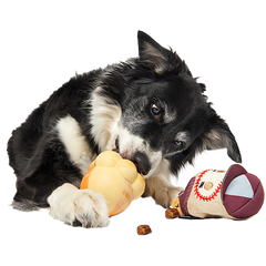 Crackin' Jake Super Chewer Durable 2-in-1 + Enrichment + Fetch Dog Toy