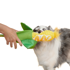 Elote Fun Corn Plush Tug Dog Toy
