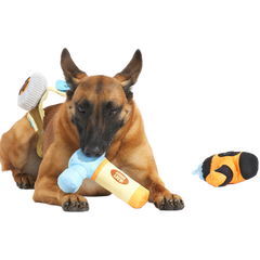 Fixer Pupper Tool Belt Plush Wearable Multi-Part Dog Toy