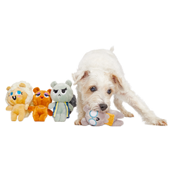 Golden Squirrels Plush Multi-Part Dog Toy