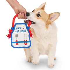 Grrrill Champ Apron Plush Tug + Wearable Dog Toy