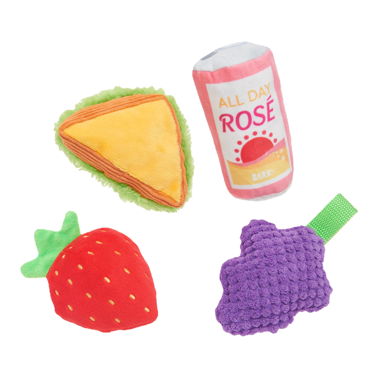 Licknic Pack Plush Multi-Part Tug Dog Toy