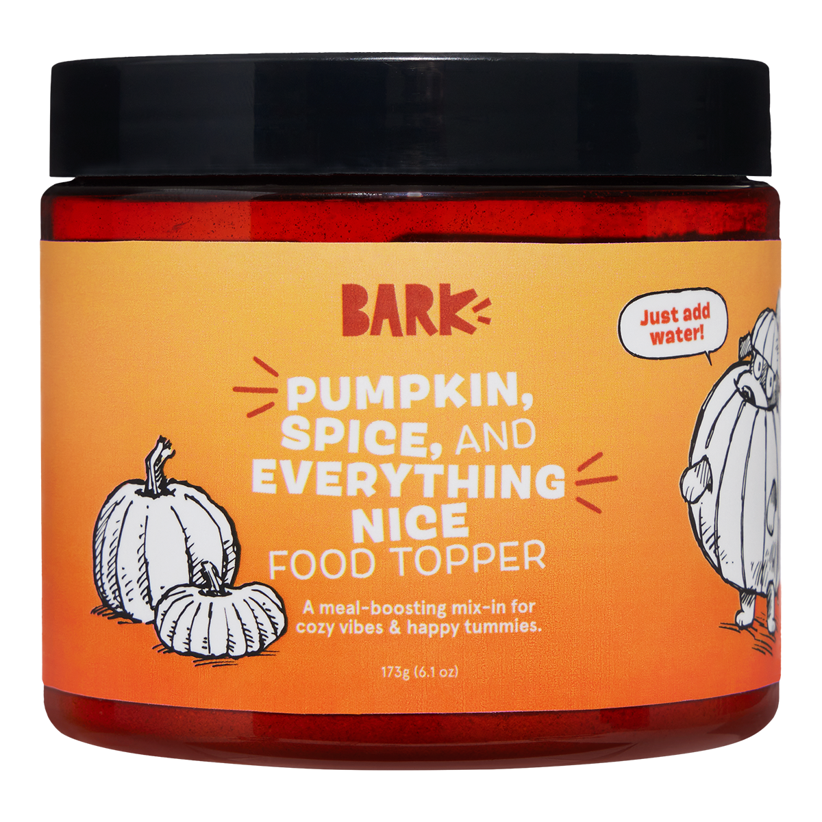 Pumpkin Spice, And Everything Nice Vegetarian Dog Food Meal Topper, 6.1 Oz
