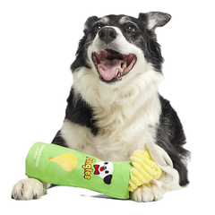 Flingles Can Plush Tug Dog Toy