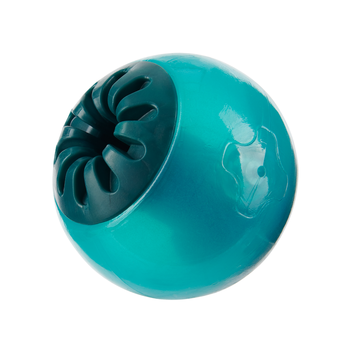 Teal Vortex Durable Super Chewer Enrichment + Fetch Dog Toy