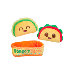 Doggo's Tacos Plush Multi-Part Enrichment Dog Toy