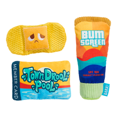 Drool Pool Packup Plush Multi-Part Dog Toy