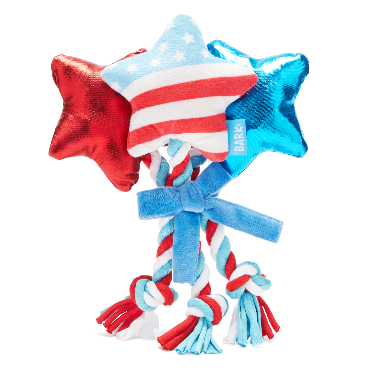 Star Spangles Plush Multi-Part Tug Dog Toy