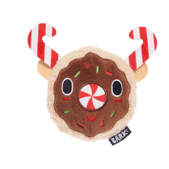 Gnasher The Puppermint Reindeer Durable Super Chewer 2-in-1 Rip and Reveal Dog Toy